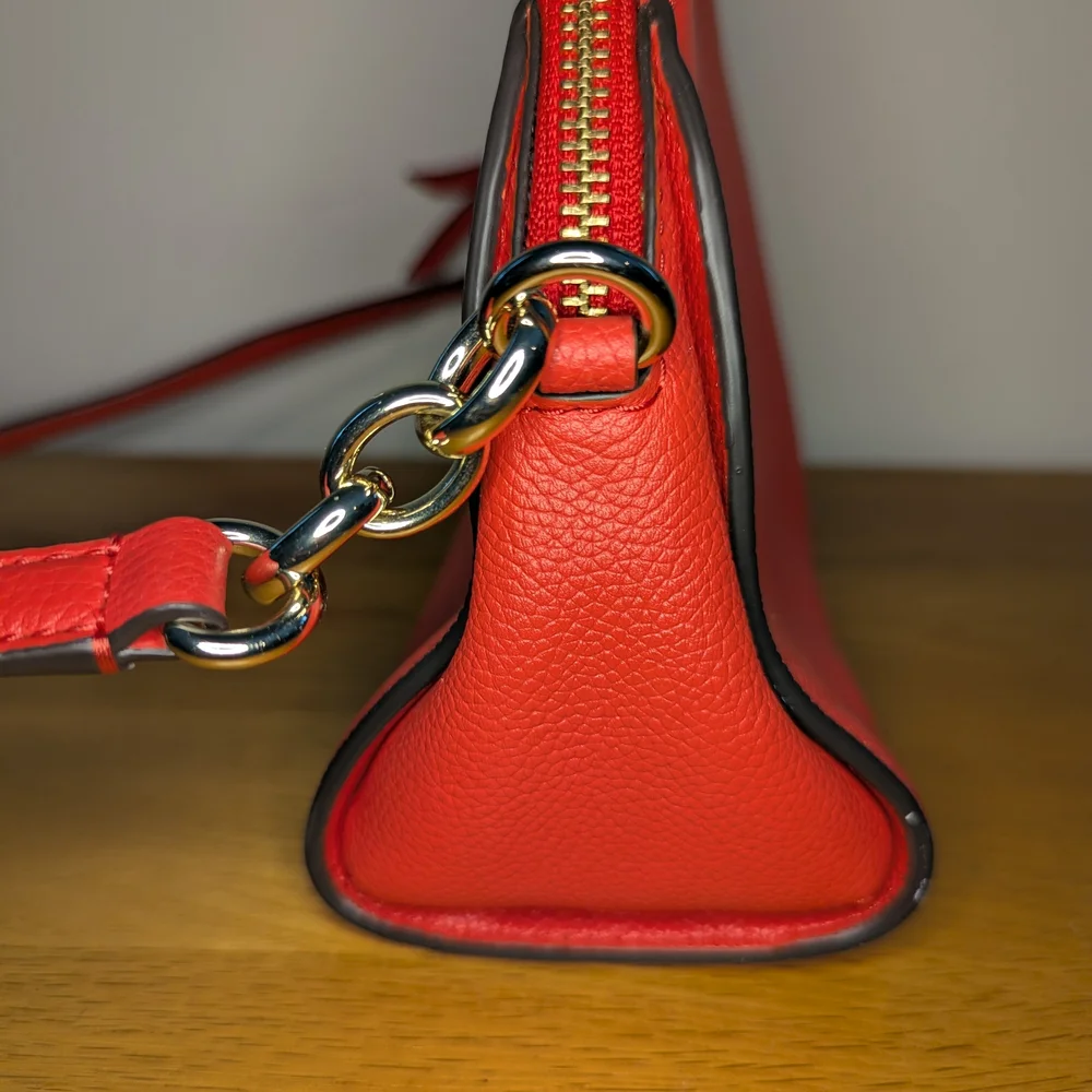 🛍️PRICE DROP🛍️ Kate Spade Larchmont Avenue Logo Tory Crossbody - Red - EUC - Picture 8 of 13